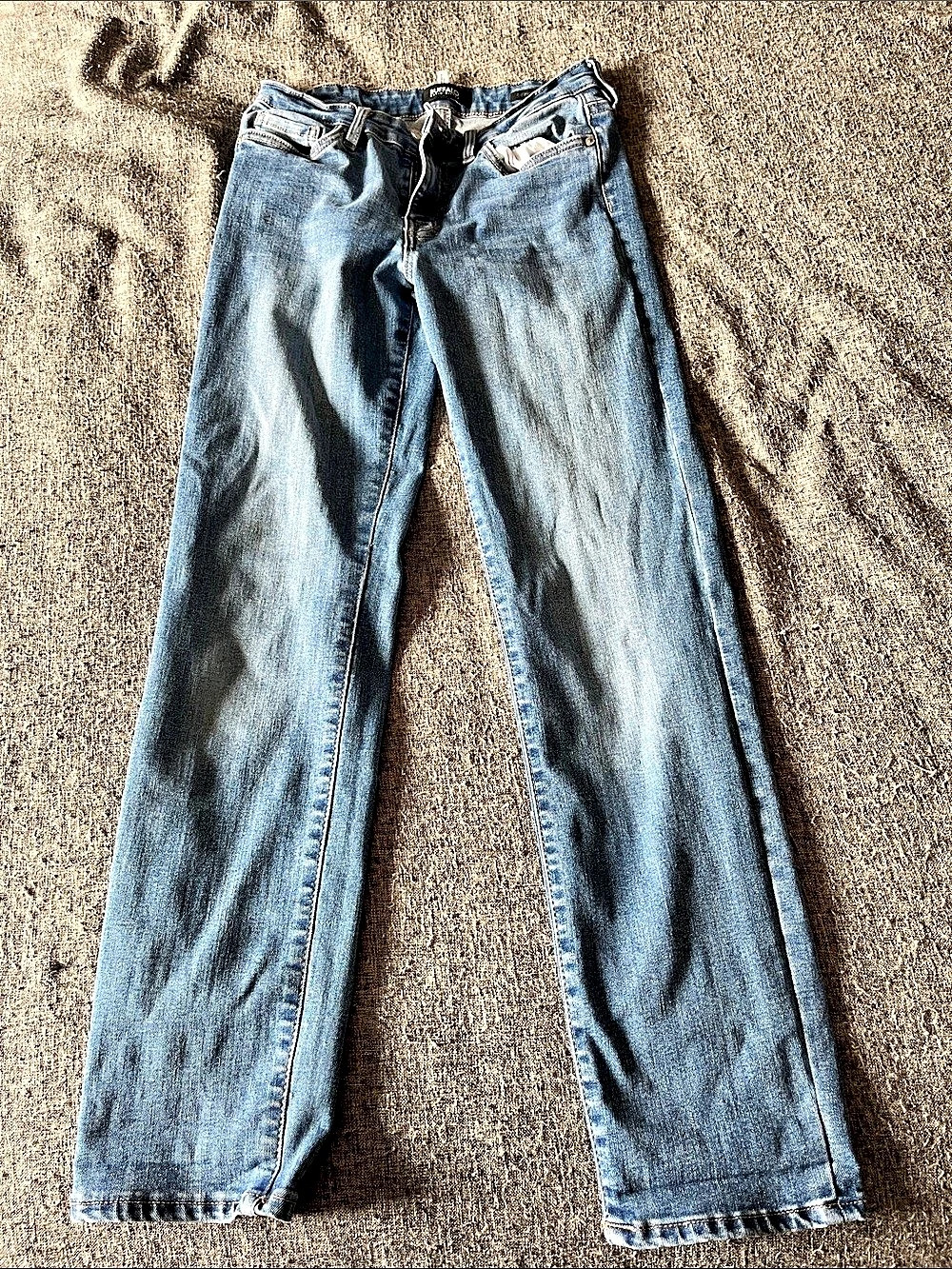 Buffalo David Bitton Straight Leg Jeans in Blue